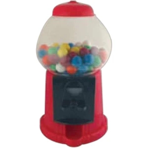 Mini Plastic Gumball Machine With 1.4 Oz. Of Assorted Fruit Flavored Gumballs