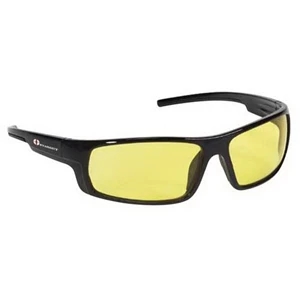 Provizgard - Contemporary Style Safety Glasses With Amber Lens And Black Frame
