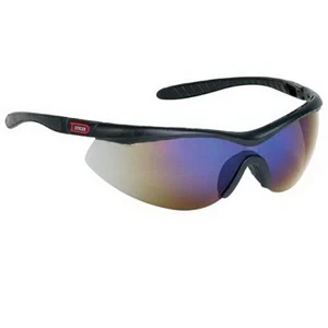 Provizgard - Blue Mirror Lens - Single-piece Lens Wrap-around Safety Glasses