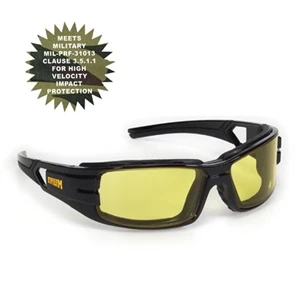 Provizgard - Amber Anti-fog Lens - Trooper Style Premium Safety Glasses