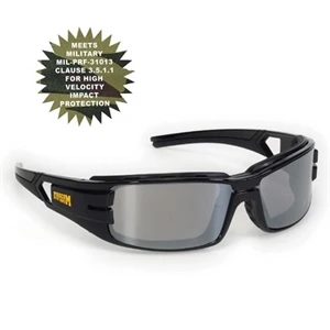 Provizgard - Silver Mirror Lens - Trooper Style Premium Safety Glasses