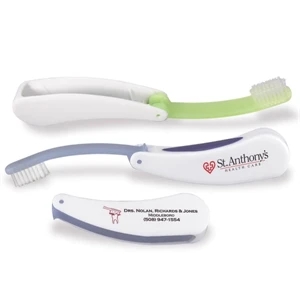 Fold-away - Fold Away Toothbrush With Rubber Grip And Medium Nylon Bristles