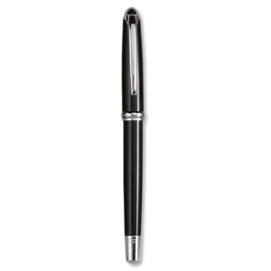 Travis & Wells (tm) Reserve - Brass Rollerball Pen With Black Lacquer Finish