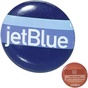 2 1/2" - Round Laminated Celluloid Button With Safety Pin And Metal Back
