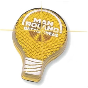 X -strobe (tm) - Light Bulb/hot Air Balloon Shape Clip On Badge With Blinking Light