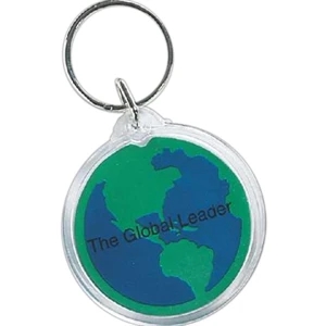 Round - Acrylic Key Tag In Shapes Ideal For Auto Dealers, Realtors And Schools