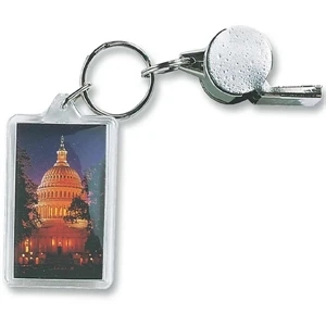 Rectangle - Acrylic Key Tag In Shapes Ideal For Auto Dealers, Realtors And Schools