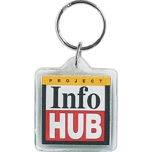 Square - Acrylic Key Tag In Shapes Ideal For Auto Dealers, Realtors And Schools