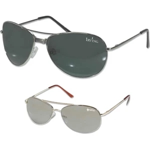 Stealth - Aviator Sunglasses, Full Size Lens With Spring Loaded Earpieces