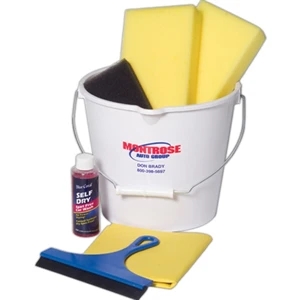 Premium Car Wash Kit With 7 Quart Bucket, 2 Sponges, Scrubber Sponge, And Much More