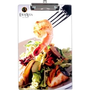 Low Profile White Clipboard With Sturdy Metal Clip And Retractable Hanger