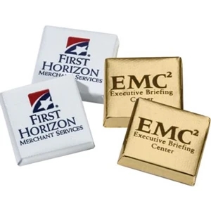 Rockwell - 5-15 Working Days; Standard - Foil Wrapped Custom Milk Chocolate Squares. Kosher Product