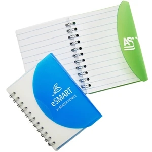 Halfmoon - 3 Day - A Clear Spiral Note Pad Made Of Colored Polypropylene Flap