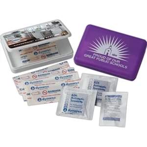 Ace (r) - Standard - First Aid Kit In Plastic Box Include Bandages, Antiseptic Wipe And Tablet