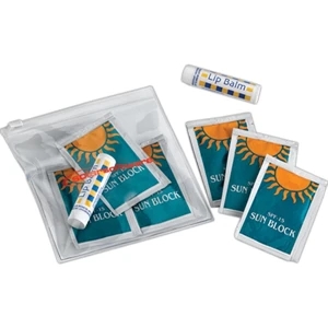 Poodle - 5-15 Working Days; Standard - Sun Kit With 3 Stock Sunscreen Packets And Lip Balm Stick