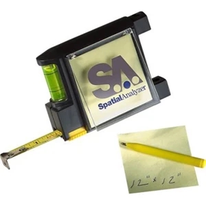 Carpenter - Standard - 6' Tape Measure With Built In Level, Note Pad, Pen And Belt Clip
