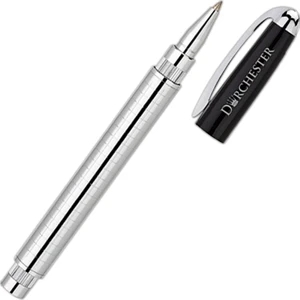 Bettoni (r) - Rollerball Pen With Cap Off Design And Classic Linear Chrome Design