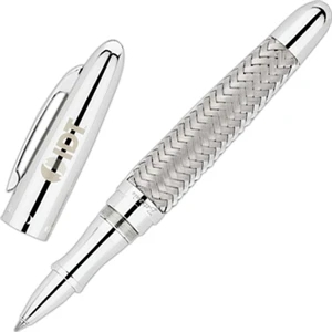 Bettoni (r) - Roller Ball Pen With Cap Off Design And Woven Steel Mesh Barrel