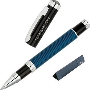 Bettoni (r) - Rollerball Pen With Stripes Embodied In High Gloss Finish