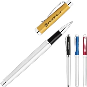 Bettoni (r) - Rollerball Pen With Sleek Slim Barrel And Matte Metallic Color Cap