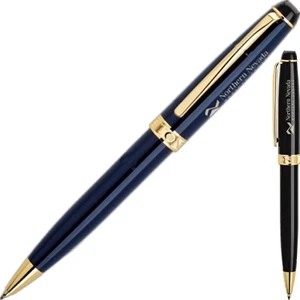 Bettoni (r) - Solid Heavyweight Brass Ballpoint Pen With 90 Degree Twist Action Mechanism