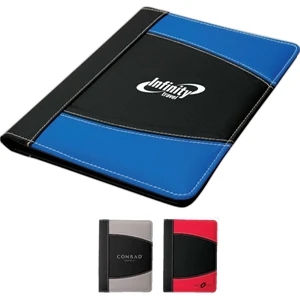 Junior Size Folio With Writing Pad, Interior Side Pocket, Pen Loop And More