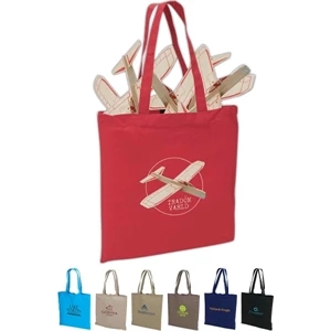 Eco-lifestyle (tm) - Colored Cotton Tote Bag With 22" Handles And Hook & Loop Closure