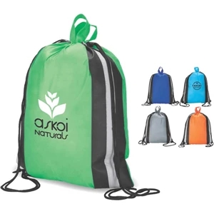Eco-lifestyle (tm) - Recyclable Drawstring Shopper/sport Bag Made From Non-woven Material