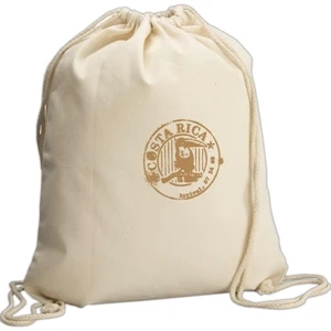 Eco-lifestyle (tm) - Natural Sport Bag With Cotton Rope Drawstring Closure