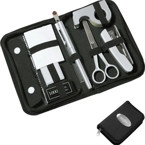 Stationery Kit With Scissors, Pen, Ruler, Stapler, Adhesive Tape, Note Pad And More