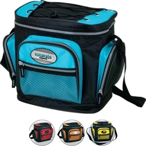 Tec - Cooler Bag With Webbed Zip Pocket And Elastic Cord Storage On Top