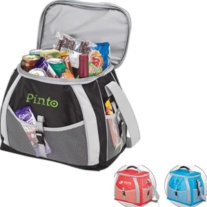 21 Liter Cooler Bag With Peva Lining And Adjustable Shoulder Strap And Mesh Pockets