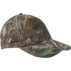 Authentic Wildlife Series (tm) - Camouflage Cap With Turkey Realtree (r) Hardwoods Green Hd (r) Pattern