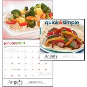 Quick & Simple - Delicious Dining Made Easy With These 12 Savory Recipes In A 2013 Calendar