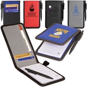 Eco-responsible (tm) - Pocket Jotter/organizer With 30 Sheets Recycled Paper, Pen Loop And Pen