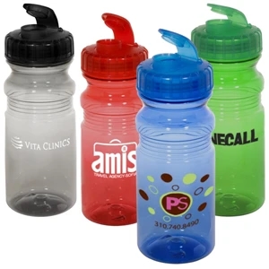 Flipper Polyclear (tm) Eco-responsible (tm) - 20 Oz. Translucent Bottle With Wide Mouth