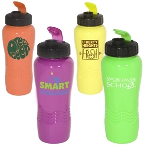 Polyclean (tm) Eco-responsible (tm) - 26 Oz. Polyclean (tm) Sipper Bottle With Wide Mouth. Closeout