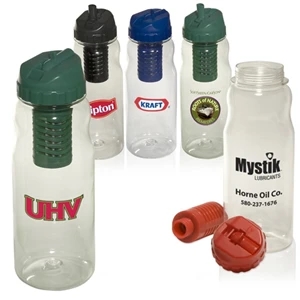 Guzzy - 22 Oz. Tritan (tm) Copolyester Filter Water Bottle, Bpa Free. Closeout