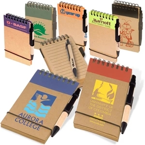 Eco-responsible (tm) Eco-note - Pocket Mini Note Keeper And Paper Barrel Pen