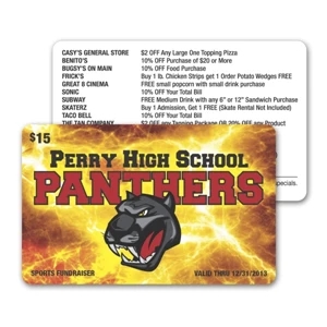Laminated Paper Wallet/loyalty Card, Approximately 15 Mil Total Thickness