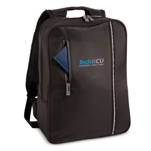 The City - Printed - Computer Case With Trim Profile In Durable Microfiber, Pockets For Cord Management