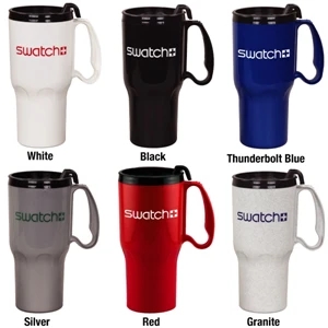 Sportster - Catalog 5-7 Day Production - 21 Oz. Plastic Mug With Spill Resistant 2-piece Thumb Slide Lid