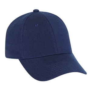 Stretchable Deluxe Wool Blend Solid Color Low Profile Pro Style Cap. Blank