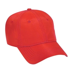 Low Fitting Six Panel Water Repellent Superior Nylon Pro Style Cap. Blank