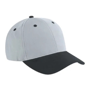 Six Panel Two Tone Brushed Cotton Twill Pro Style Cap With Low Profile. Blank