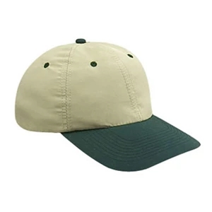 Two Tone Polyester Microfiber Pro Style Cap With Bendable Soft Visor. Blank