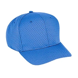 Structured Six Panel Polyester Pro Mesh Gray Undervisor Pro Style Cap. Blank