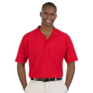 2 X L - Men's 5.6. Oz. Pique Knit Sport Shirt With 3-button Placket. Blank