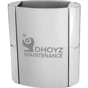 Sonata - Matte/polished Silver Plated Zinc Alloy Pencil Holder, 3/4 Lb
