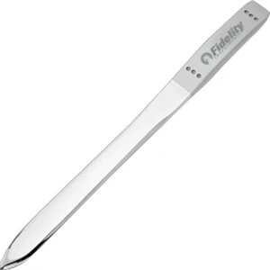 Paragon - Matte/polished Silver Plated Zinc Alloy Letter Opener, 7 1/4" X 1/2" X 1/4"